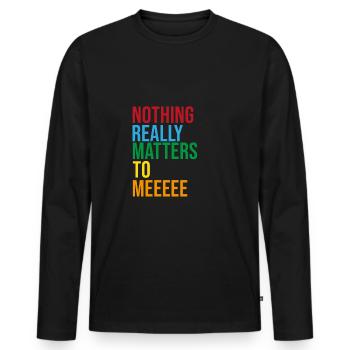 bohemian rhapsodie - T-shirt manches longues Premium bio Homme - noir - Devant - Nico (187cm)