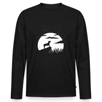Alano Espanol - Men's Premium Organic Long Sleeve Shirt - black - Front - Nico (187cm)