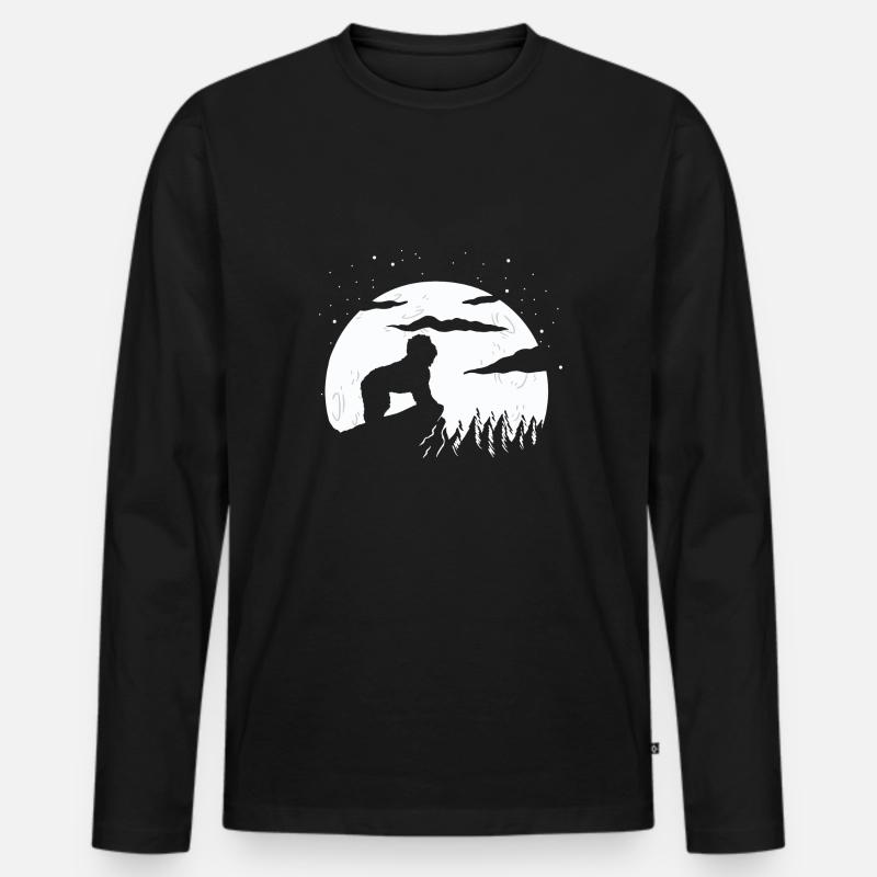 Barbet - Männer Premium Bio Langarmshirt - Schwarz
