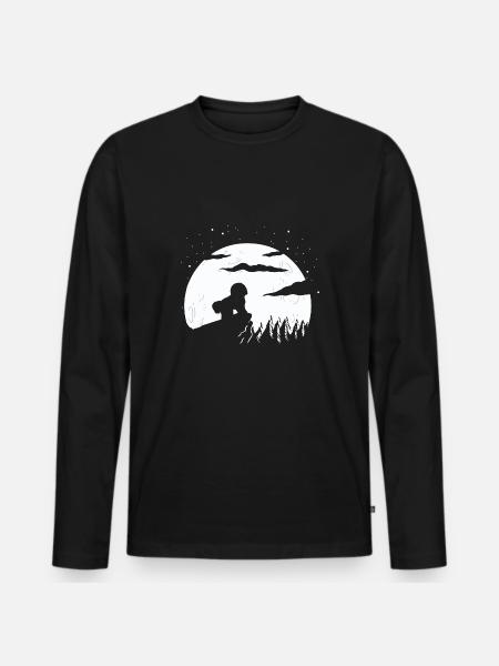 Bichon Frise - Men's Premium Organic Long Sleeve Shirt - black