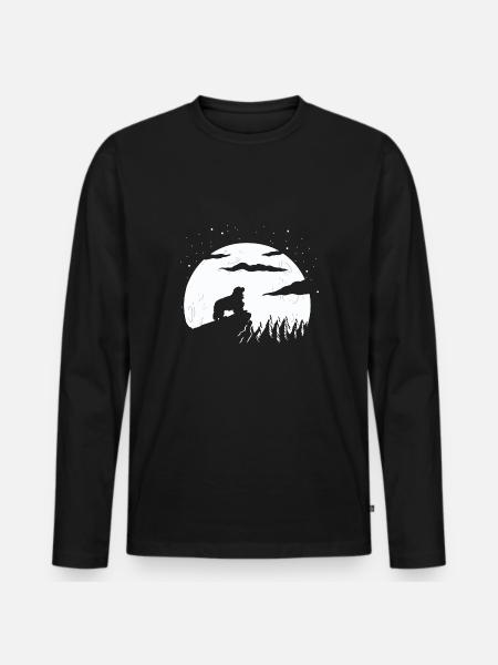 Cavalier King Charles Spaniel - Männer Premium Bio Langarmshirt - Schwarz