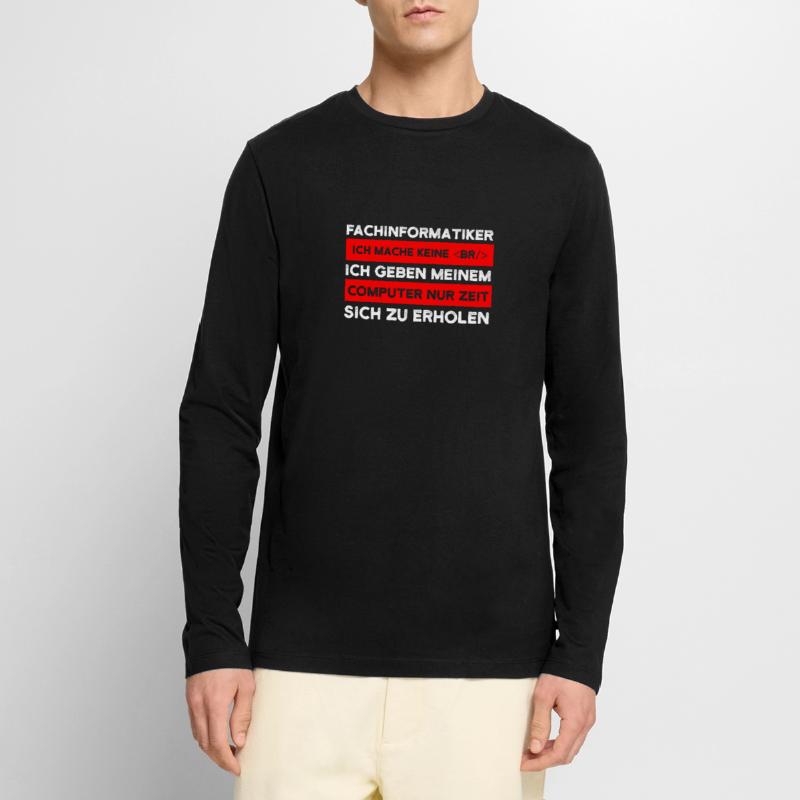 Fachinformatiker Beruf Coder Geschenk Männer Premium Bio Langarmshirt