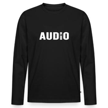 Audio Sound Engineering - Men's Premium Organic Long Sleeve Shirt - black - Front - Nico (187cm)