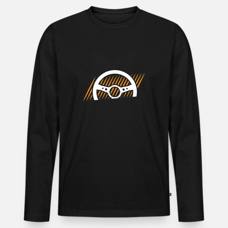 Fahrlehrer - Männer Premium Bio Langarmshirt - Schwarz