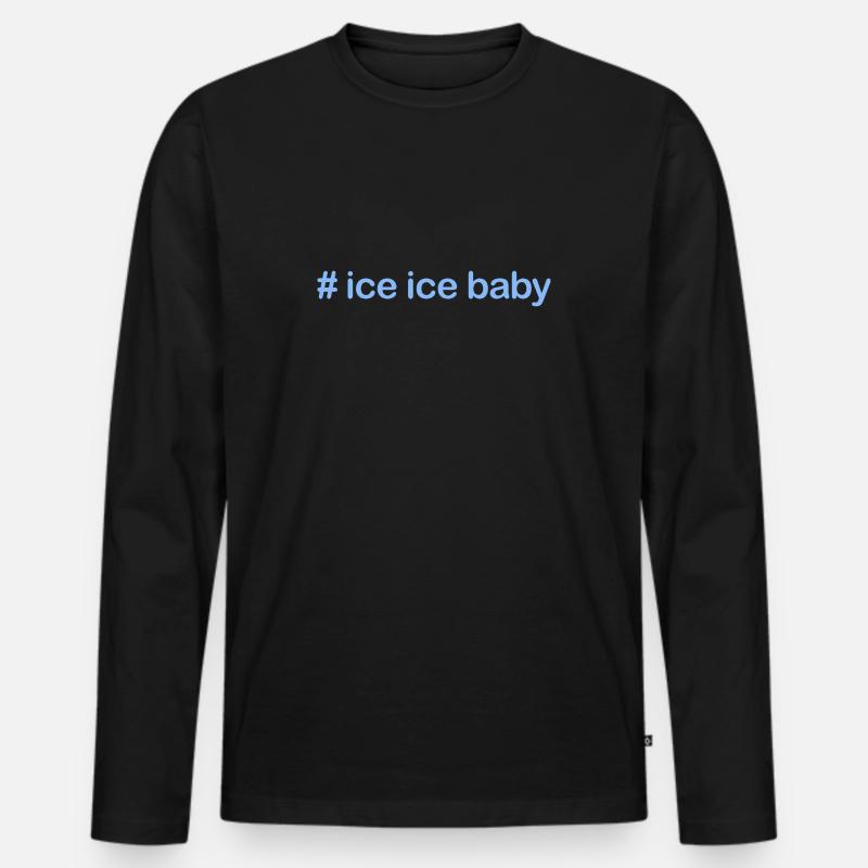 Eisbaden icebaby kälteresistenter winterschwimmer - Männer Premium Bio Langarmshirt - Schwarz