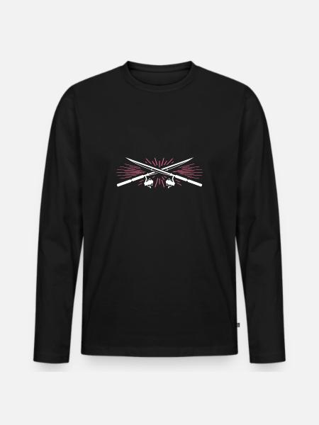 angling - Men's Premium Organic Long Sleeve Shirt - black