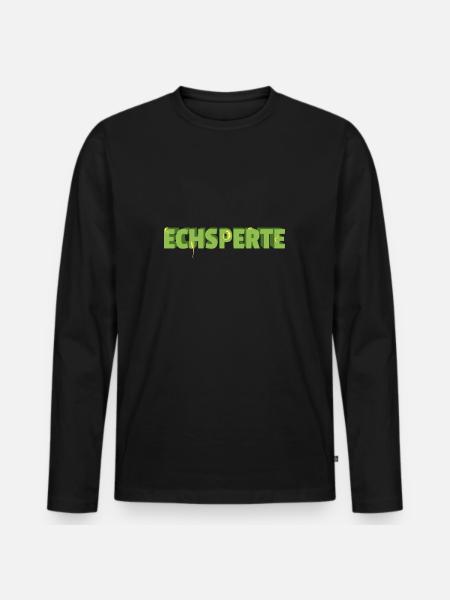 Terraristik Echsperte Terrarium - Männer Premium Bio Langarmshirt - Schwarz