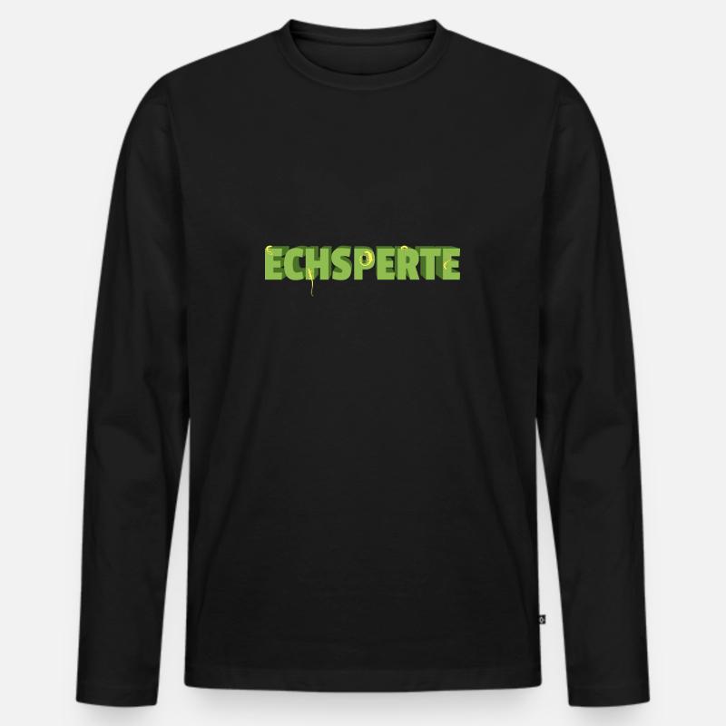 Terraristik Echsperte Terrarium - Männer Premium Bio Langarmshirt - Schwarz