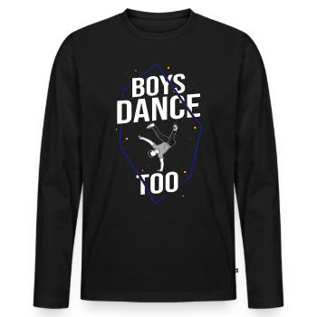 Breakdance Musik Breaking BBoy Bgirl - Männer Premium Bio Langarmshirt - Schwarz - Vorne - Nico (187cm)