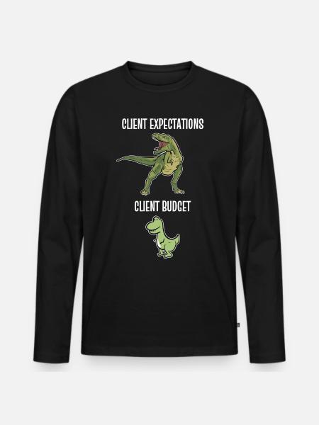 Graphic Designer Graphic Designer Artist - Men's Premium Organic Long Sleeve Shirt - black
