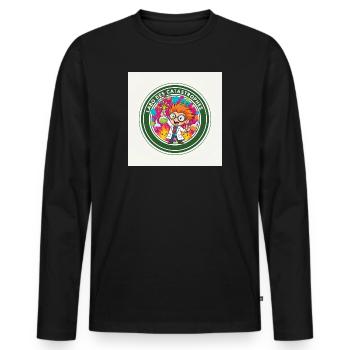 Labo Catastrophes Coloré Scientifique - T-shirt manches longues Premium bio Homme - noir - Devant - Nico (187cm)