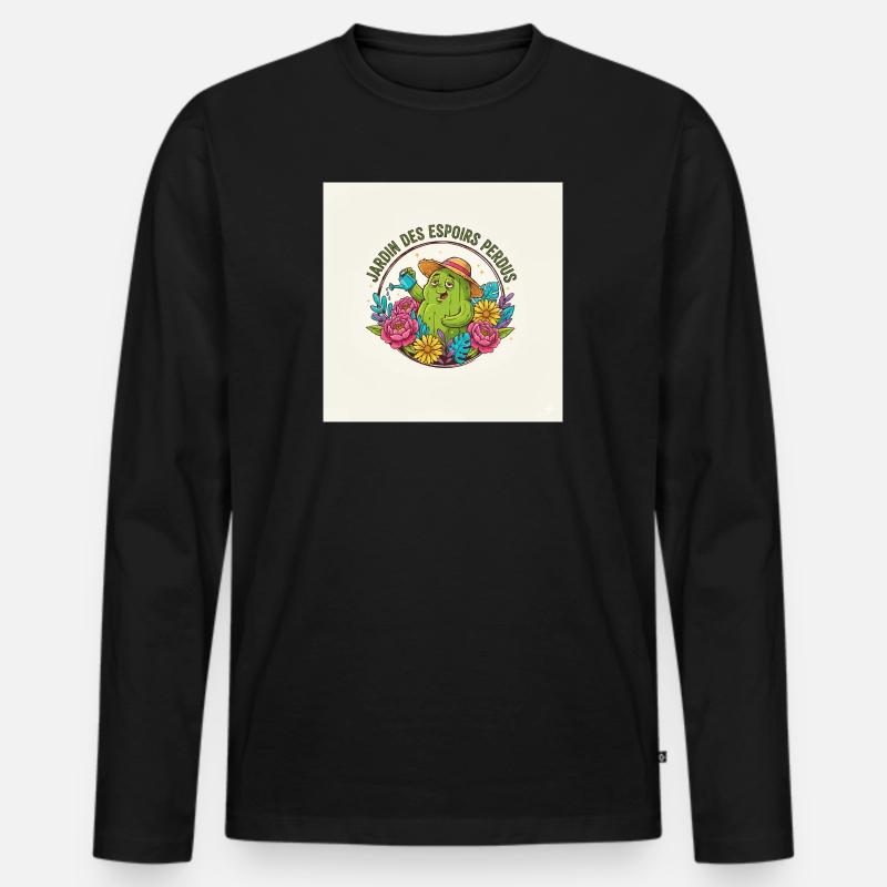 Garten der verlorenen Hoffnungen - Männer Premium Bio Langarmshirt - Schwarz