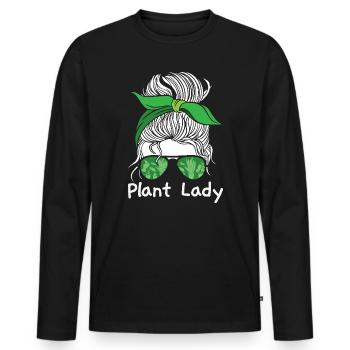 Garden & Plant Lovers Gifts - Men's Premium Organic Long Sleeve Shirt - black - Front - Nico (187cm)