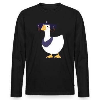 Là où les vents se rencontrent - Chinese Goose - Sans secte - T-shirt manches longues Premium bio Homme - noir - Devant - Nico (187cm)