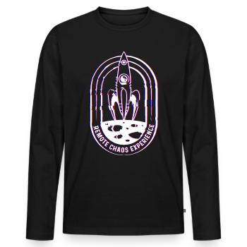 expérience de chaos à distance - CCC Congress Hacker RC3 - T-shirt manches longues Premium bio Homme - noir - Devant - Nico (187cm)