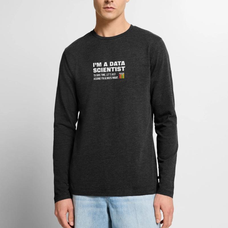 Data science. Big data analytics. For Men's Premium Organic Long Sleeve Shirt
