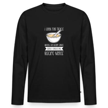 Saponification. For soap manufacturers and - Men's Premium Organic Long Sleeve Shirt - black - Front - Nico (187cm)