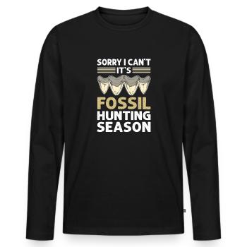 Unfortunately, I can't. It's - Men's Premium Organic Long Sleeve Shirt - black - Front - Nico (187cm)