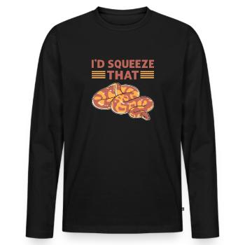 I would squeeze that out. Herpetologists. - Men's Premium Organic Long Sleeve Shirt - black - Front - Nico (187cm)