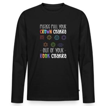 Spiritual Healer Lightworker Reiki Practitioner - Men's Premium Organic Long Sleeve Shirt - black - Front - Nico (187cm)