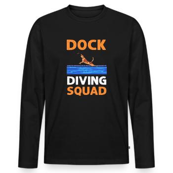 Dock dive cadre. Water Sports Dog Sport Dog Dock - Men's Premium Organic Long Sleeve Shirt - black - Front - Nico (187cm)