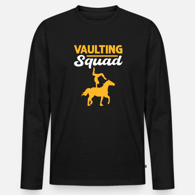 Rangsequad - Männer Premium Bio Langarmshirt - Schwarz