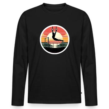 Artistic gymnastics gymnastics gymnasts - Men's Premium Organic Long Sleeve Shirt - black - Front - Nico (187cm)