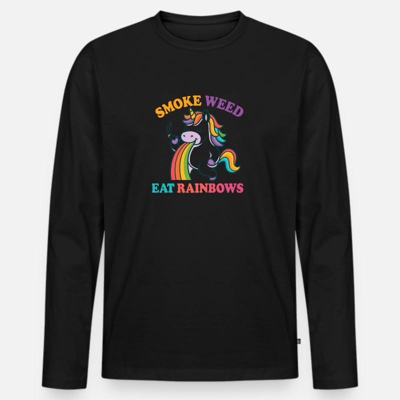 21 - Männer Premium Bio Langarmshirt - Schwarz