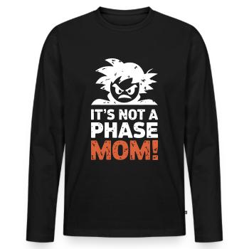 It's not a phase mom! Emo Goth Alternative - Men's Premium Organic Long Sleeve Shirt - black - Front - Nico (187cm)
