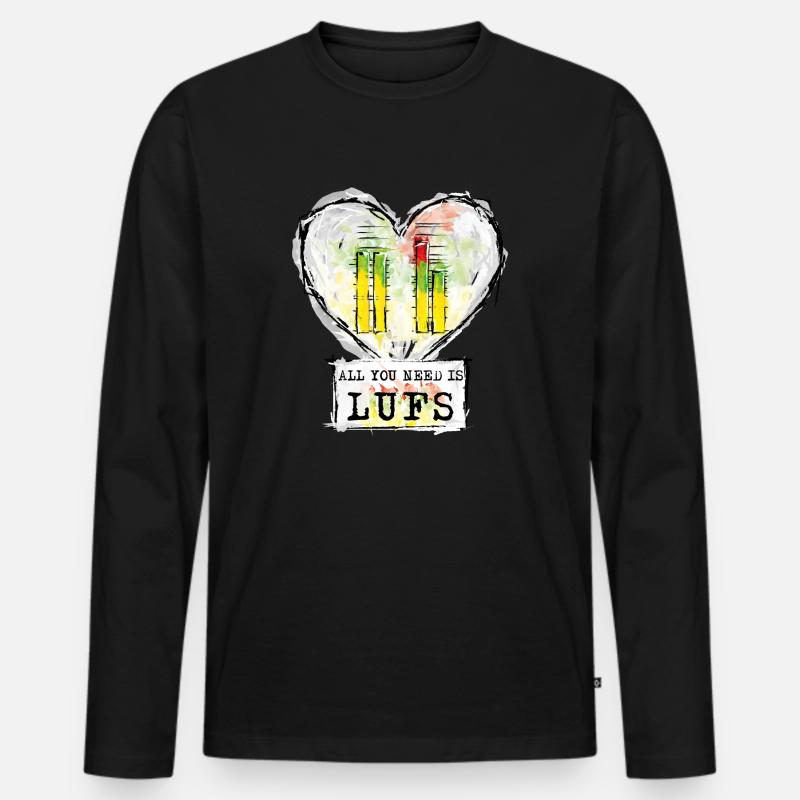 Loundness Unit - Männer Premium Bio Langarmshirt - Schwarz