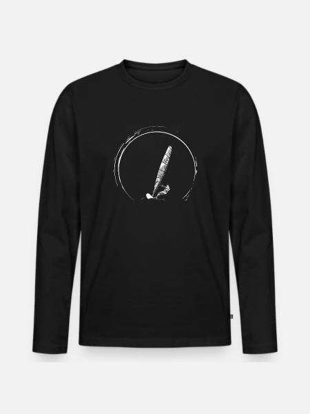 windsurfing windsurfers windsurf surfing - Men's Premium Organic Long Sleeve Shirt - black