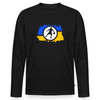 basketteur basketteur dunking-king - T-shirt manches longues Premium bio Homme - noir - Devant - Nico (187cm)