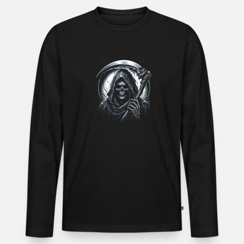 Schlächter der Schatten - Männer Premium Bio Langarmshirt - Schwarz