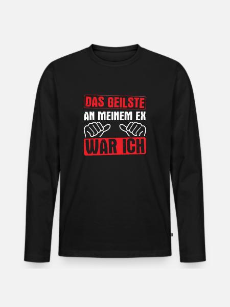 Trennung Scheidung Ehe - Männer Premium Bio Langarmshirt - Schwarz