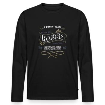 Déclaration Abort Greg Abbott Cheveux Fille Femmes - T-shirt manches longues Premium bio Homme - noir - Devant - Nico (187cm)
