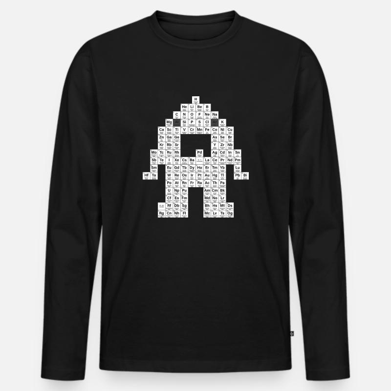 Periodensystem - Männer Premium Bio Langarmshirt - Schwarz
