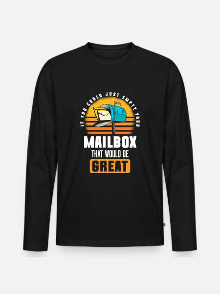 Post Deliverer Parcel Courier Service - Men's Premium Organic Long Sleeve Shirt - black
