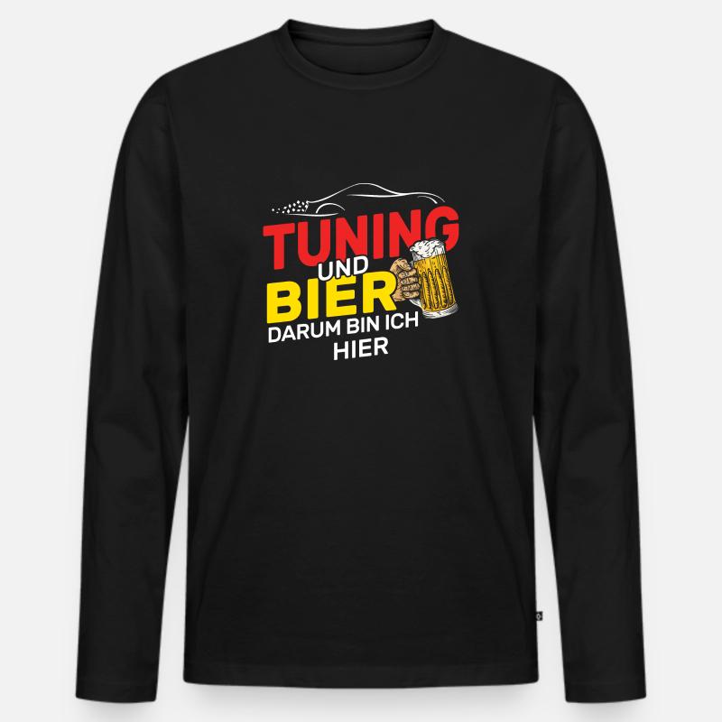 Tuning Tuner - Männer Premium Bio Langarmshirt - Schwarz