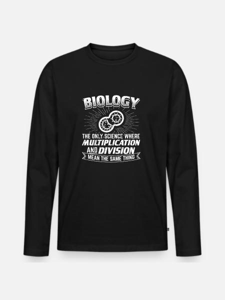 Funny Biologi shirt Biologi - Premium økologisk langærmet T-shirt til mænd - sort