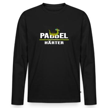 drachenboot chinesisches drachenboot-paddler - Männer Premium Bio Langarmshirt - Schwarz - Vorne - Nico (187cm)