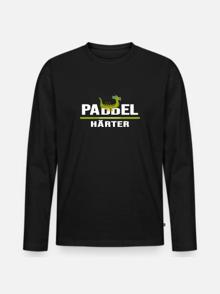 drachenboot chinesisches drachenboot-paddler - Männer Premium Bio Langarmshirt - Schwarz