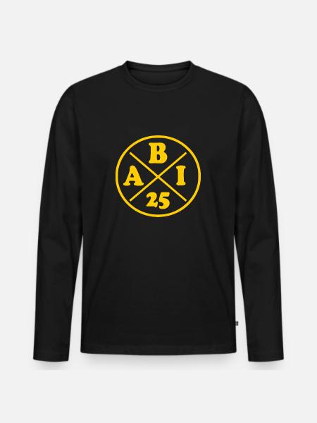 Abi 2025 - Men's Premium Organic Long Sleeve Shirt - black