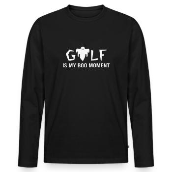 Golf Halloween Golf Night Golf Moments Golfeurs - T-shirt manches longues Premium bio Homme - noir - Devant - Nico (187cm)