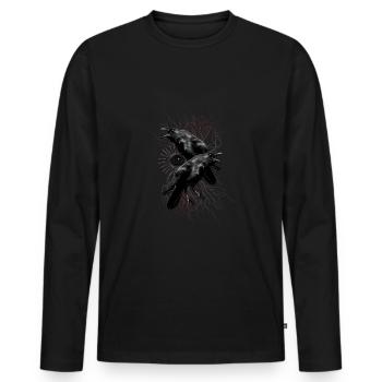 Raben's eyes Odin's eyes - Men's Premium Organic Long Sleeve Shirt - black - Front - Nico (187cm)