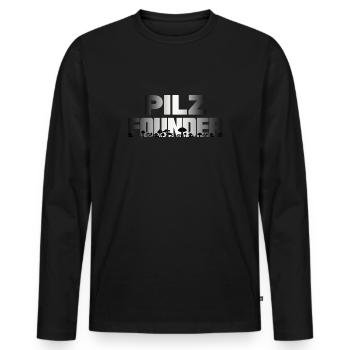 Pilzzeit Pilzsammler Pilzkenner sammelt Pilze - Männer Premium Bio Langarmshirt - Schwarz - Vorne - Nico (187cm)