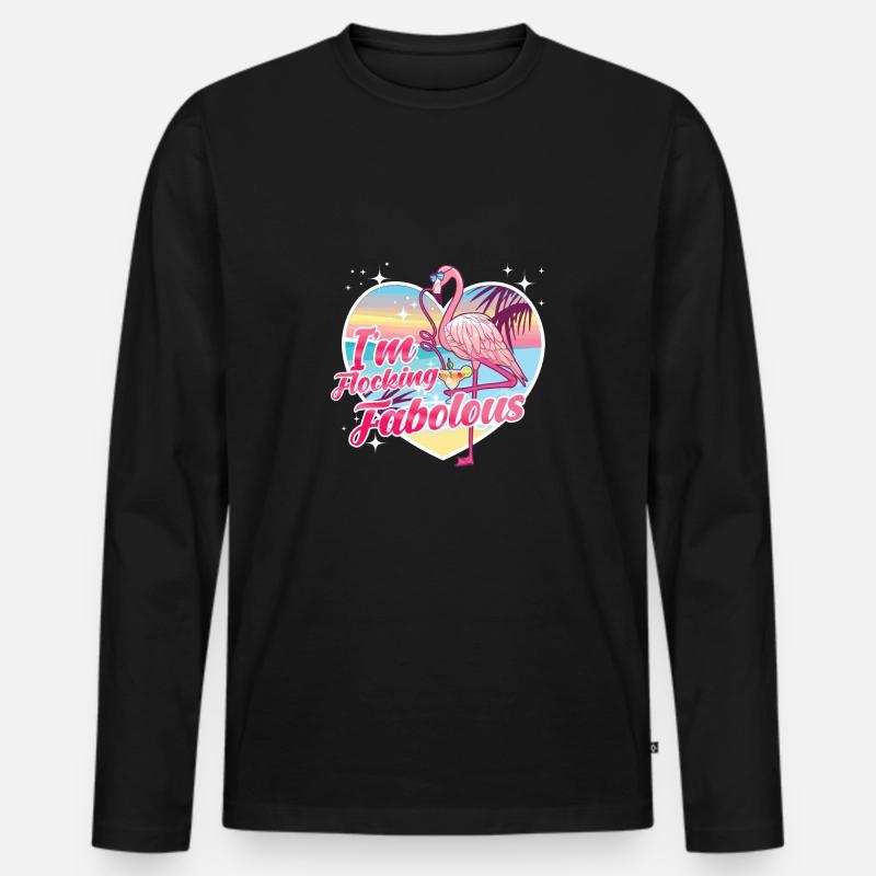 Fabelhaft Strömen - Männer Premium Bio Langarmshirt - Schwarz