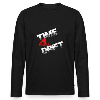 Time 4a Drift driften Geschenk - Männer Premium Bio Langarmshirt - Schwarz - Vorne - Nico (187cm)