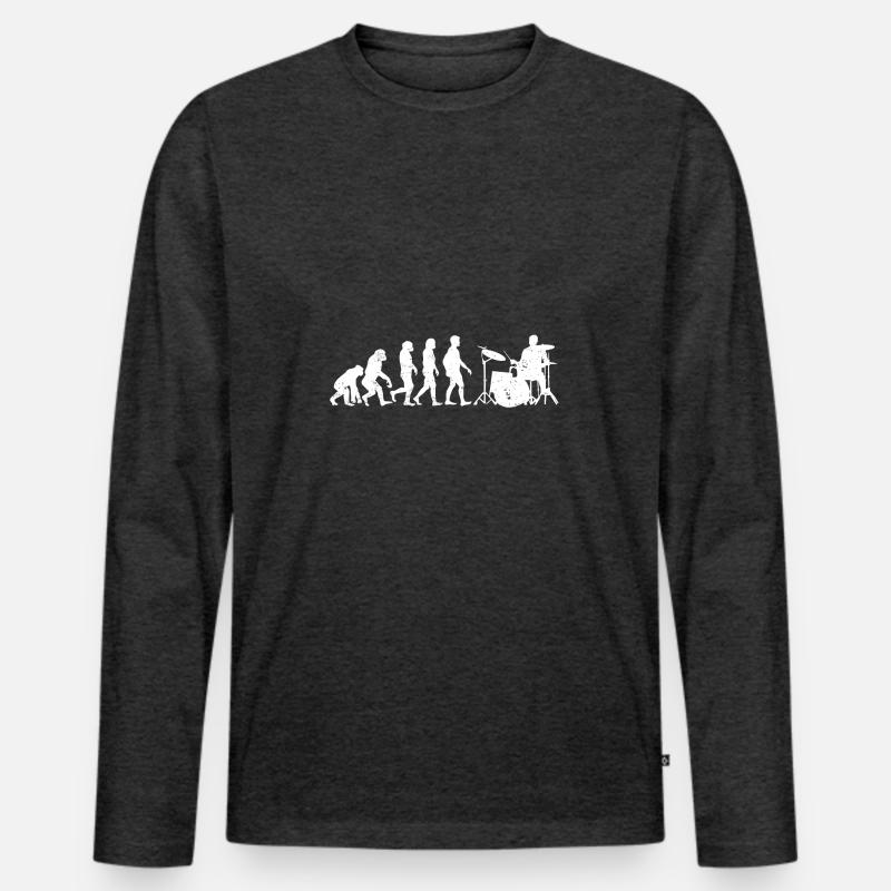 Drummer evolution drums gift drummer Men's Premium Organic Long Sleeve Shirt