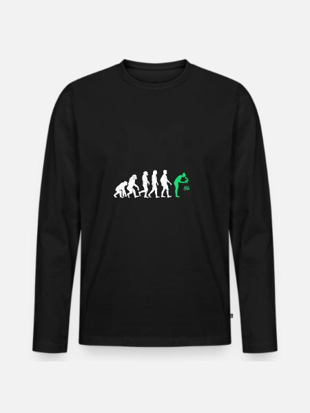 biologie évolutive biologiste, professions, micro - T-shirt manches longues Premium bio Homme - noir