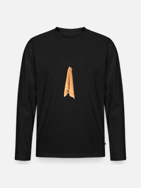 towel - Men's Premium Organic Long Sleeve Shirt - black